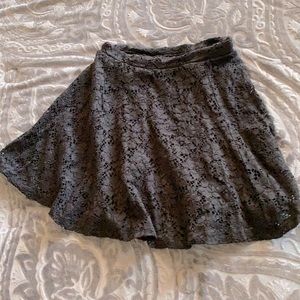 Black lace XS mini skirt
